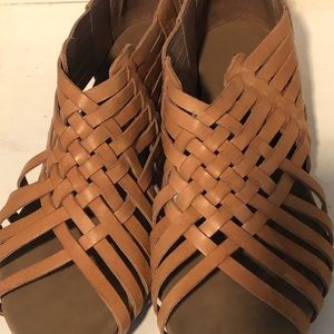 Tan Vivienne Chocolat Blu sandals Never worn